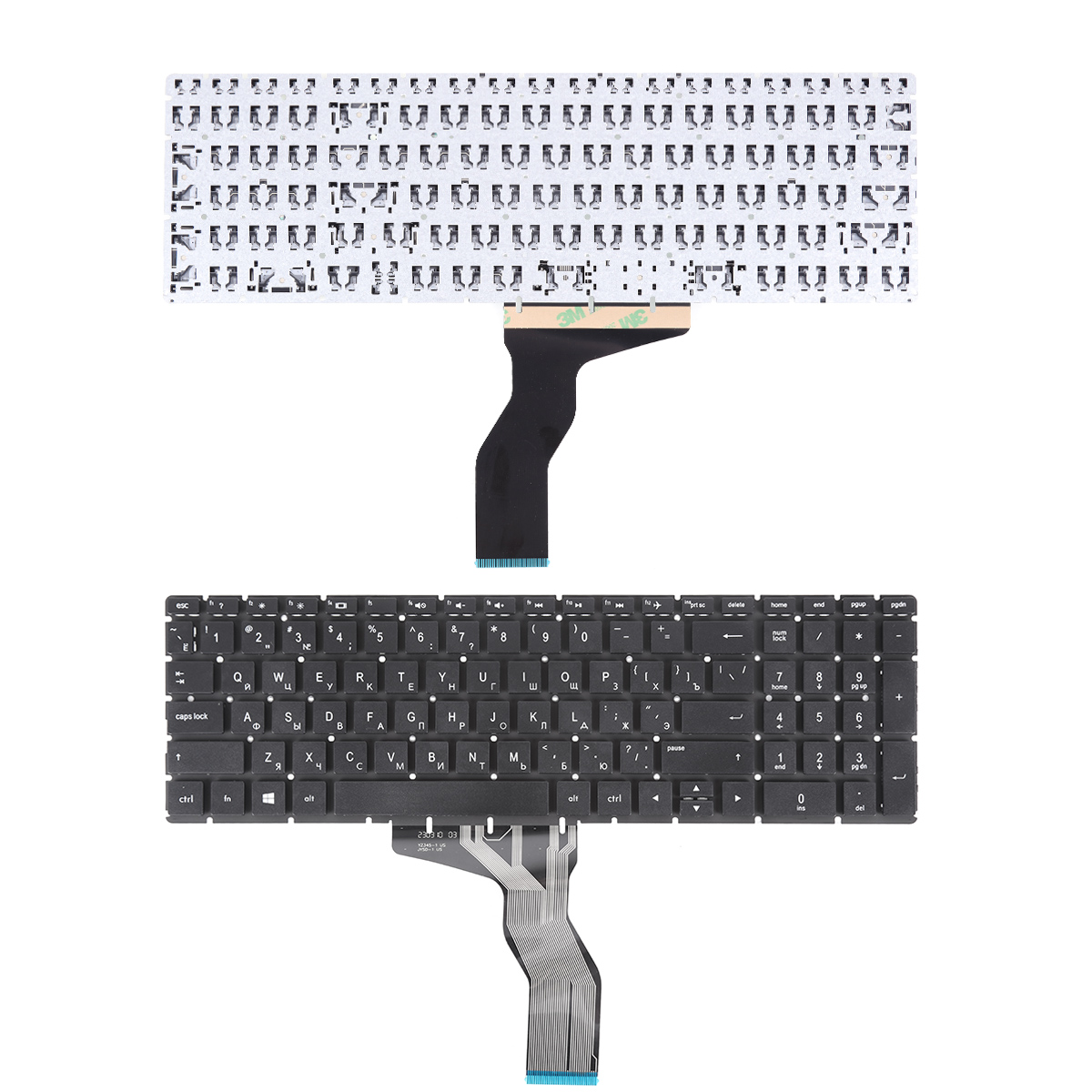 Picture of New Replacement Laptop Keyboard For HP Pavilion 15-BS BLACK(Without FRAME)OEM RU Layout